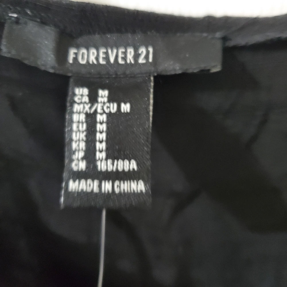 Forever 21 Black Mini Dress  Size Medium - Picture 2 of 8